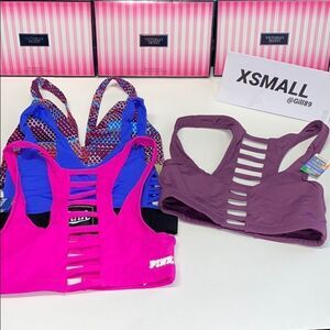 NWT BUNDLE VICTORIA SECRET SPORT BRA LOT 4